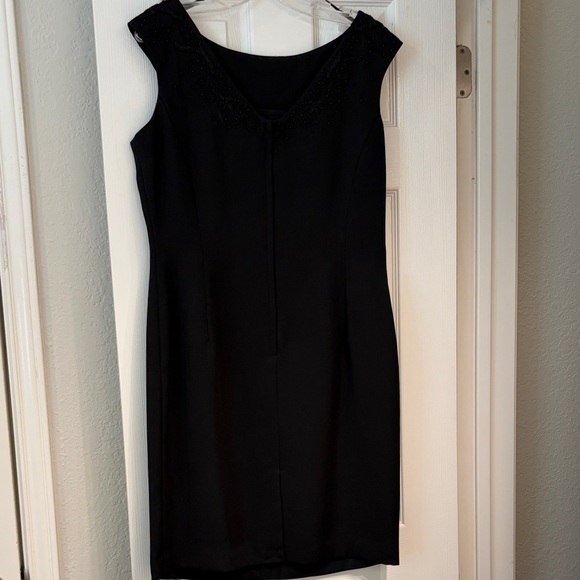 Talbots Classic Black Sheath Dress - Picture 6 of 10